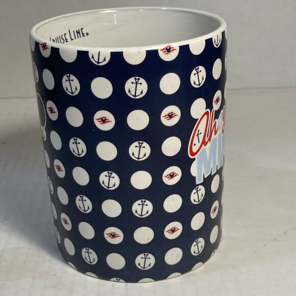 Vintage Disney Cruise Line DCL Minnie Mouse Ceramic Coffee Mug Cup Sailor Ahoy - Picture 8 of 14
